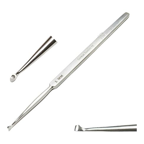 ENT Dermatology Fox Dermal Curettes 1 mm Surgical MedicaI Instruments 5.5" in Kuwait