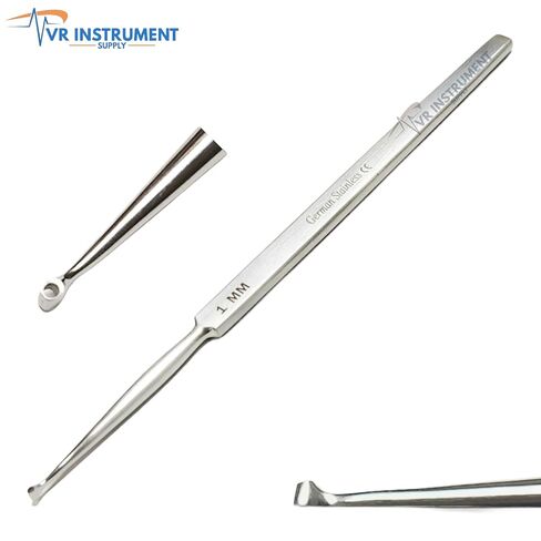 ENT Dermatology Fox Dermal Curettes 1 mm Surgical MedicaI Instruments 5.5" in Kuwait