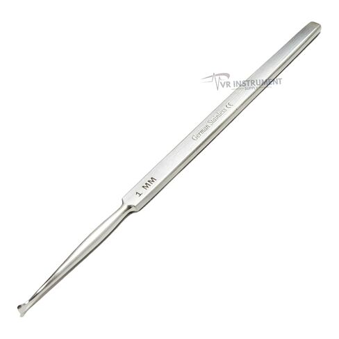 ENT Dermatology Fox Dermal Curettes 1 mm Surgical MedicaI Instruments 5.5" in Kuwait