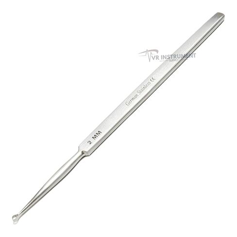 ENT Dermatology Fox Dermal Curettes 2 mm Surgical MedicaI Instruments 5.5" in Kuwait