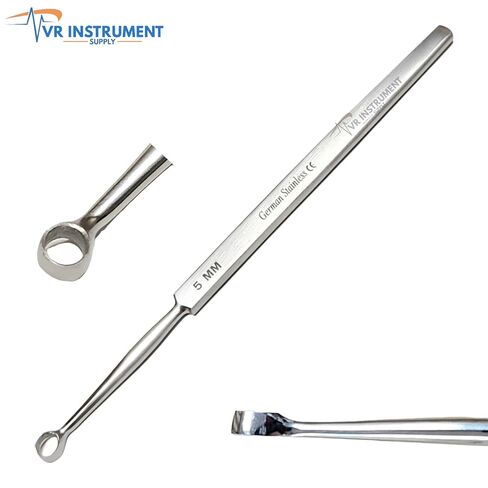 R Instrument Supply ENT Dermatology Fox Dermal Curettes 5 MM Surgical MedicaI Instruments 5.5" in Kuwait