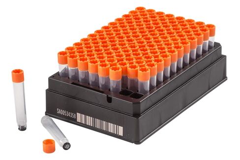Brooks Life Sciences 68-1001-11 FluidX 96-Format External Thread Next-Gen Dual-Coded Tube with Cap, 2D Code and Human Readable Number on Base, 0.9ml Capacity, Pack of 960 in Saudi Arabia