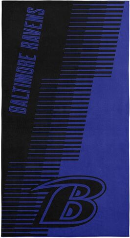 منشفة الشاطئ Northwest Baltimore Ravens NFL Progression Jacquard مقاس 36 × 72 بوصة in Saudi Arabia