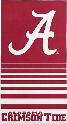 Northwest Alabama Crimson Tide NCAA Striped Jacquard Beach Towel 36 x 72 Inches in Saudi Arabia