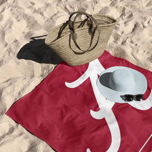 Northwest Alabama Crimson Tide NCAA Striped Jacquard Beach Towel 36 x 72 Inches in Saudi Arabia