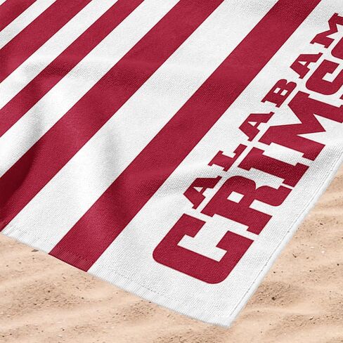 Northwest Alabama Crimson Tide NCAA Striped Jacquard Beach Towel 36 x 72 Inches in Saudi Arabia