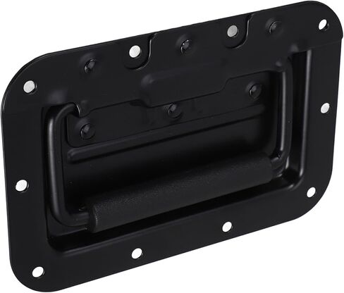 Totority Spring Loaded 8mm Metal Grip Handle for Cabinet Speaker Box Recessed Pull Handle for Flight Case and Chest Black Industrial Hardware with Sturdy Spring Mechanism in Saudi Arabia