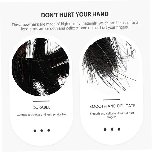 3pcs Bundles Hair for Bow Accessories String Parts for Students Beginners for Musicians Smooth Delicate Touch in Saudi Arabia