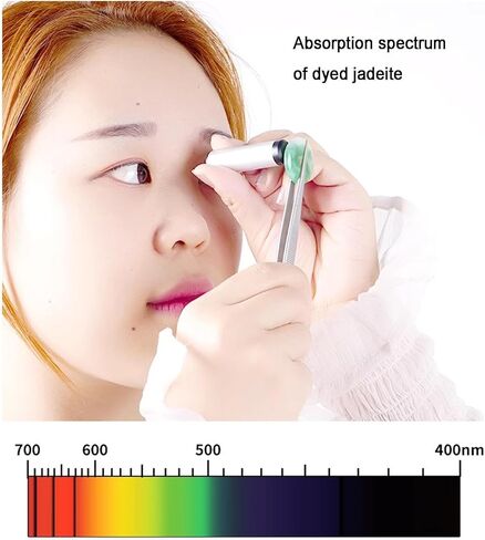 Grating Gemological Spectrometer, Handheld Diffraction Spectroscope, Compact Size and Easy to Use, for Gemological Testing, Antique, Jewelers, Fairs, Gemstone Identification in Saudi Arabia
