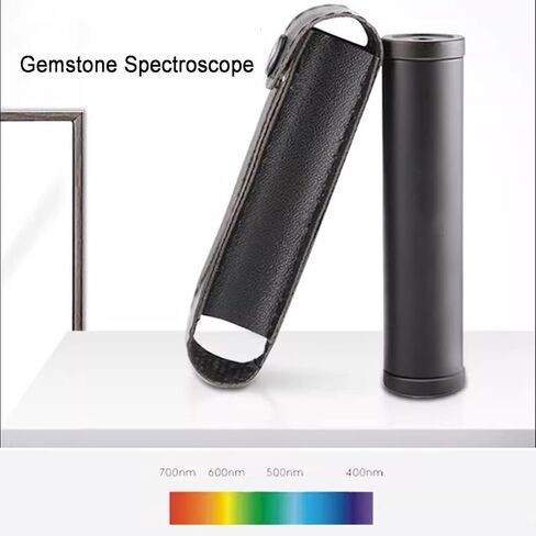 Full Spectrum Prism Spectrometer, Gem Prism Spectroscope, Adjustable Focus, High-Definition Prism Imaging, Easy to Carry, for Quick Identification Gemstone in Saudi Arabia