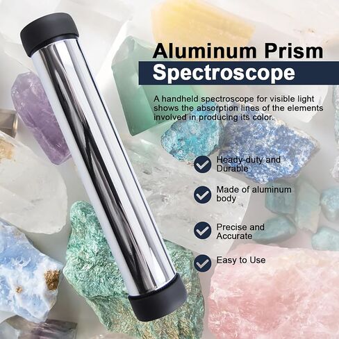 منظار حيود محمول باليد، مطياف الأحجار الكريمة بحجم الجيب، عدسة عينية 8 مم ونطاق 400-700 نانومتر، لاختبارات الأحجار الكريمة، والتحف، والمجوهرات، والمعارض، وتحديد الأحجار الكريمة in Kuwait