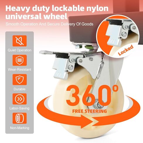 Upgraded Drywall Cart Dolly 2400 lbs Capacity, Drywall Dolly with w/ 6" Nylon Wheels, Portable Panel Truck Cart for Handling Plywood, Plasterboard, Glass in Kuwait