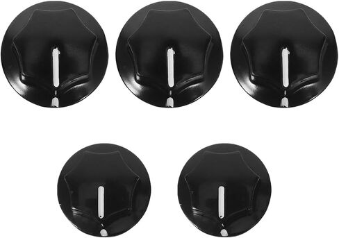5pcs Guitar Potentiometer Knob Caps Set – Metal Tone Volume Control Knobs for Electric Guitar and Bass – 20mm Small 24mm Medium with Screws – Musical Instrument Accessories in Saudi Arabia