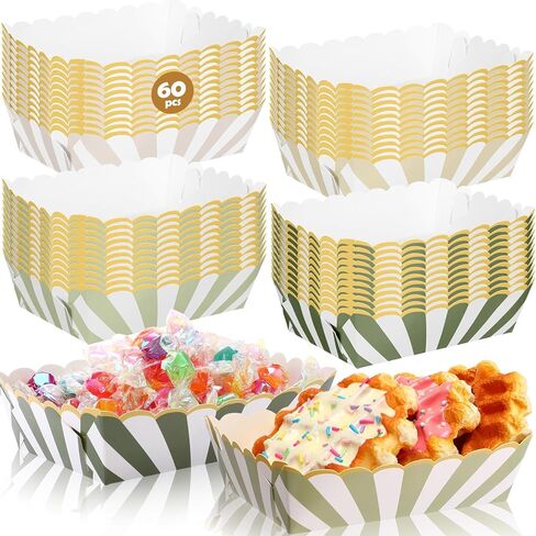 60 Pcs Ocean Beach Seashell Paper Plates Food Trays Kraft Food Boats Bowls Hot Dog Fries Taco Popcorn Tray for Birthday Baby Shower Wedding Last Toast on the Coast Party Decoration Supplies in Saudi Arabia
