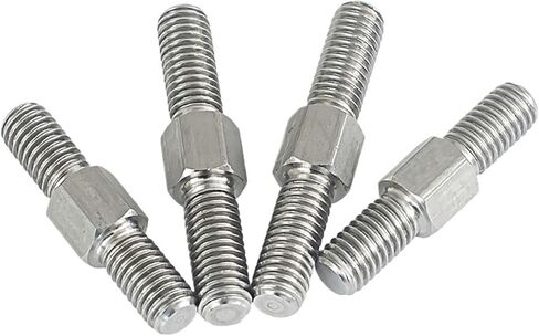 Double End Threaded Screw Rod M4 Left and Right Thread Double End Thread Rod 304 Stainless Steel Positive and Negative Thread Bar Stud Bolts Screw(M4x60mm-2pcs) in Saudi Arabia