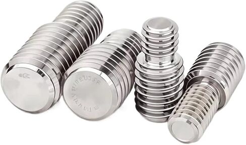 قضيب برغي ملولب مزدوج الأطراف 304 من الفولاذ المقاوم للصدأ مسامير نقل مزدوجة الرأس M3 M4 M5 M6 M8 M10 M12 M14 M16 M20 محول خيط ذكر إلى مسمار تحويل ذكر (5 قطع M5x6-M6x6) in Kuwait