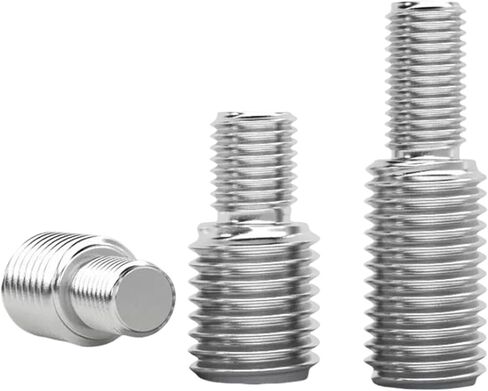 Double End Threaded Screw Rod 304 Stainless Steel Double Head Transfer Screws M3 M4 M5 M6 M8 M10 M12 M14 M16 M20 Thread Adapter Male to Male Conversion Bolt(5pcs M8x10-M10x15) in Saudi Arabia