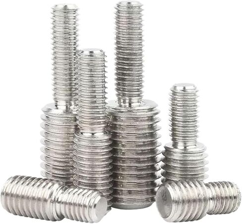 Double End Threaded Screw Rod 304 Stainless Steel Double Head Transfer Screws M3 M4 M5 M6 M8 M10 M12 M14 M16 M20 Thread Adapter Male to Male Conversion Bolt(5pcs M8x10-M10x15) in Saudi Arabia