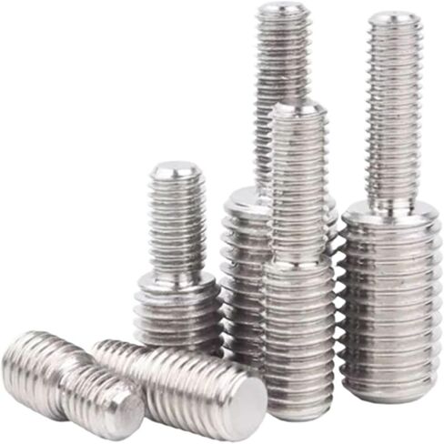 Double End Threaded Screw Rod 304 Stainless Steel Double Head Transfer Screws M3 M4 M5 M6 M8 M10 M12 M14 M16 M20 Thread Adapter Male to Male Conversion Bolt(5pcs M8x10-M10x15) in Saudi Arabia