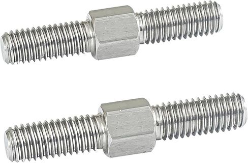 Double End Threaded Screw Rod M8 Left and Right Thread Double End Thread Rod 304 Stainless Steel Positive and Negative Thread Bar Stud Bolts Screw(M8x50mm-2pcs) in Saudi Arabia