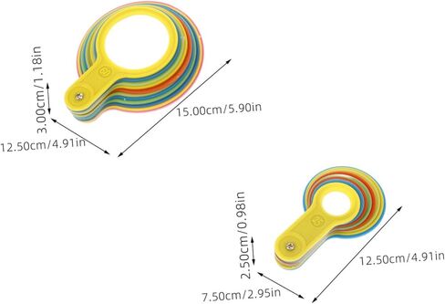 2 Sets High Precision Fruit Measuring Rings with Gauges for Pears and Other Fruits for Consistent Grading and Easy Measurement in Saudi Arabia