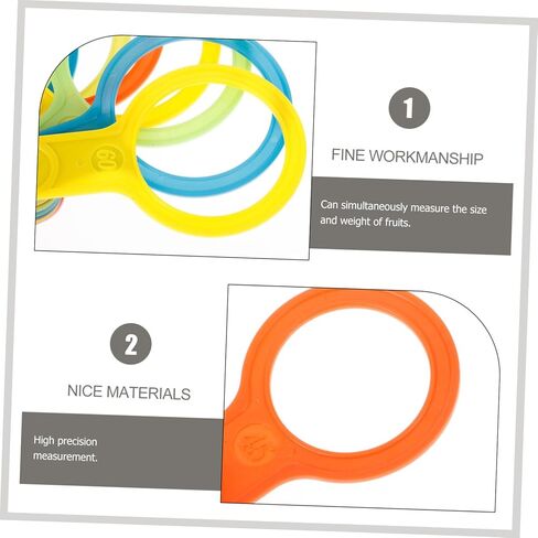 2 Sets High Precision Fruit Measuring Rings with Gauges for Pears and Other Fruits for Consistent Grading and Easy Measurement in Saudi Arabia