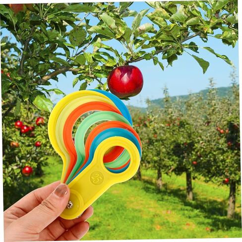 2 Sets High Precision Fruit Measuring Rings with Gauges for Pears and Other Fruits for Consistent Grading and Easy Measurement in Saudi Arabia