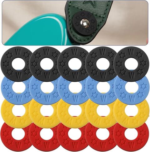 20 Pcs Guitar Strap Blocks Rubber Guitar Strap Locks Silicone Protector Block Holder For Electric Acoustic Bass Guitars Straps Locks Black Blue Yellow Red in Saudi Arabia