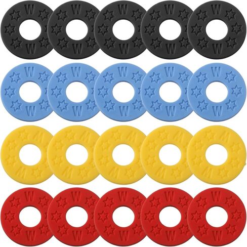 20 Pcs Guitar Strap Blocks Rubber Guitar Strap Locks Silicone Protector Block Holder For Electric Acoustic Bass Guitars Straps Locks Black Blue Yellow Red in Saudi Arabia