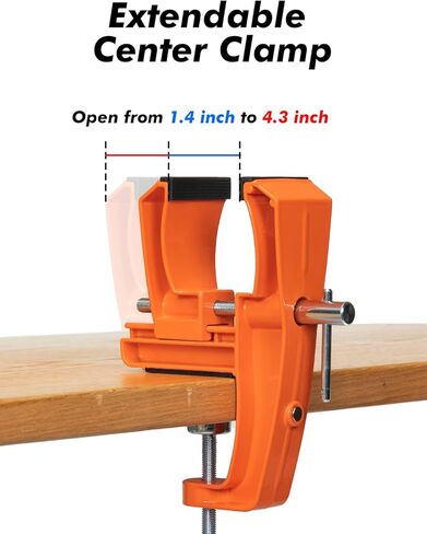 Ski Vise for Tuning, Ski Snowboard Tuning Vise with Non-Slip Rubber Pads, Stable Snowboard Vice Grips, Horizontal and Vertical Working Positions, 2 Rubber Ski Brake Retainers in Kuwait