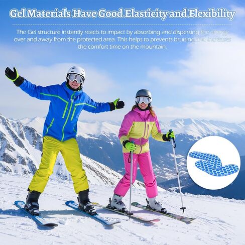 12 عبوة من وسادات جل لأحذية التزلج والتزحلق على الجليد - حشوات ذاتية اللصق بسمك 4.3 مم لتقليل رفع الكعب والضغط والبثور in Kuwait