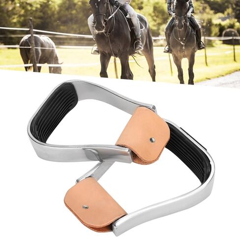 Horse Riding Stirrups, Aluminum Light Weight Stirrups, Anti Slip Rubber Foot Mat, Suitable for Daily Riding Or Training Performance in Saudi Arabia