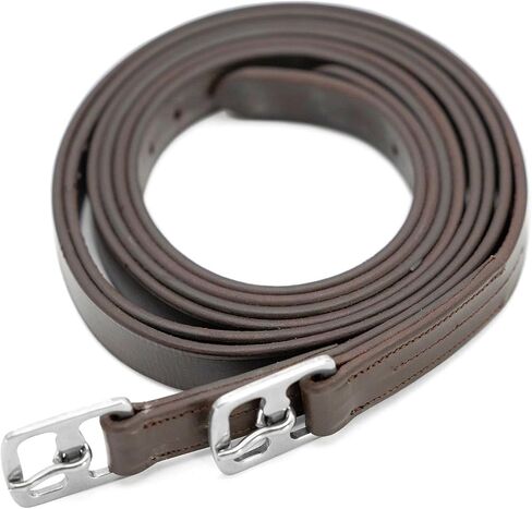Jeffers Uniquely English Stirrup Leathers for Horses - Premium Leather, Adjustable, Durable, Comfortable, Numbered Holes for Easy and Precise Adjustment, Dressage Equestrian Essentials in Kuwait