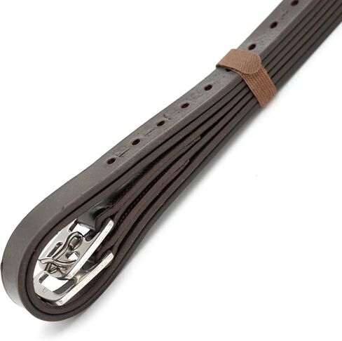 Jeffers Uniquely English Stirrup Leathers for Horses - Premium Leather, Adjustable, Durable, Comfortable, Numbered Holes for Easy and Precise Adjustment, Dressage Equestrian Essentials in Kuwait