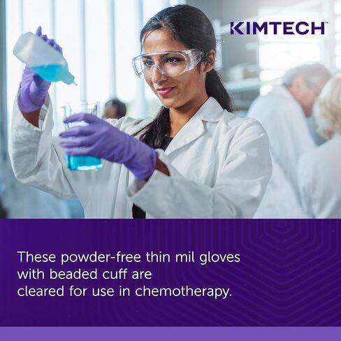 Ansell Kimtech™ Purple Nitrile™ Exam Gloves (55081), 5.9 Mil, Ambidextrous, 9.5", Small, 100 Nitrile Gloves/Box in Kuwait
