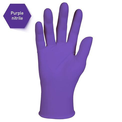 Ansell Kimtech™ Purple Nitrile™ Exam Gloves (55081), 5.9 Mil, Ambidextrous, 9.5", Small, 100 Nitrile Gloves/Box in Kuwait