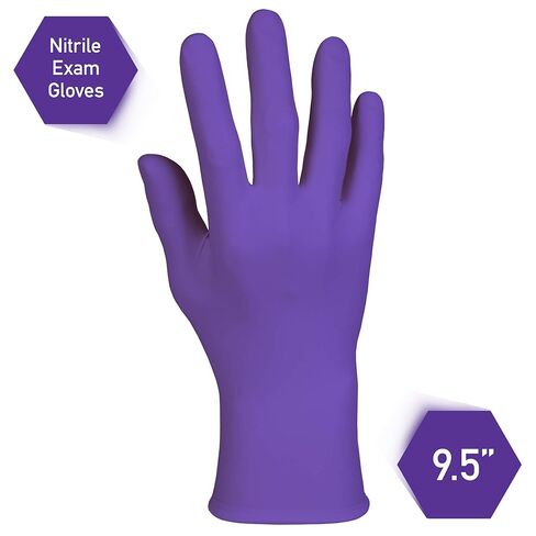 Ansell Kimtech™ Purple Nitrile™ Exam Gloves (55081), 5.9 Mil, Ambidextrous, 9.5", Small, 100 Nitrile Gloves/Box in Kuwait