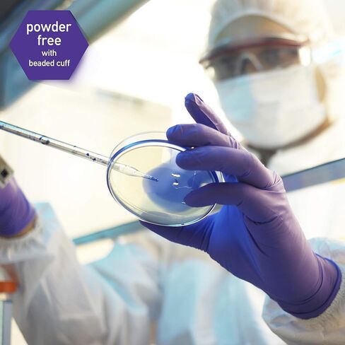 Ansell Kimtech™ Purple Nitrile™ Exam Gloves (55081), 5.9 Mil, Ambidextrous, 9.5", Small, 100 Nitrile Gloves/Box in Kuwait