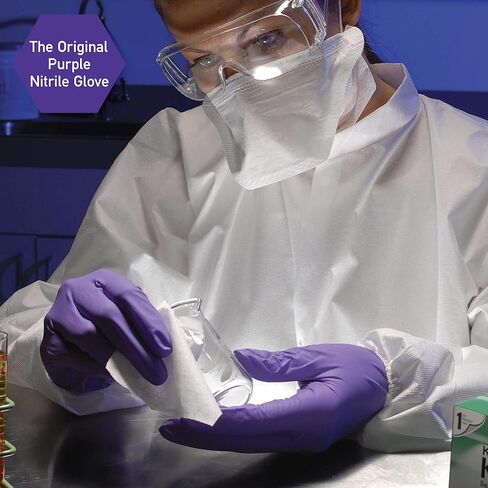 Ansell Kimtech™ Purple Nitrile™ Exam Gloves (55081), 5.9 Mil, Ambidextrous, 9.5", Small, 100 Nitrile Gloves/Box in Kuwait