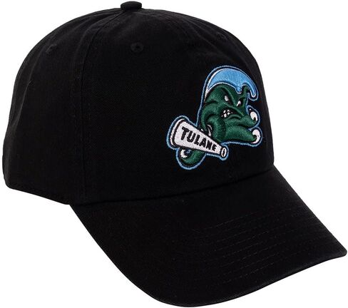 قبعة بيسبول جامعة تولين، قبعات مطرزة بحواف خضراء مموجة، قبعة قابلة للتعديل، حزام من القماش للبالغين (النمط أ) in Kuwait