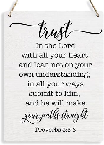 Inspirational Scripture Wall Art Bible Verses 2 Corinthians 6:18 Wooden Hanging Sign Prayer Room Decor Religious Gift Christian Wall Decor for Home Office Bedroom Baby Girls Room Nursery 8x10 Inches in Kuwait