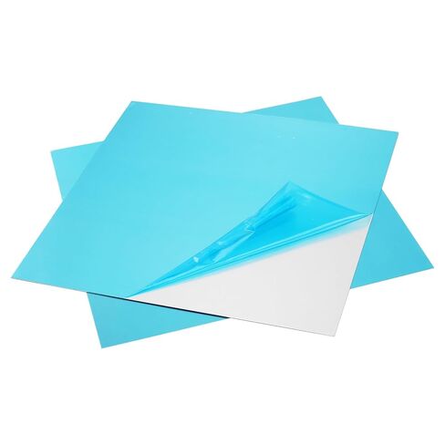 10 Pack Aluminum Sheet Metal, 12 x 12 x 0.02 Inch, 6061 Grade with Protective Film, Aluminum Plate for Industry Crafting in Kuwait