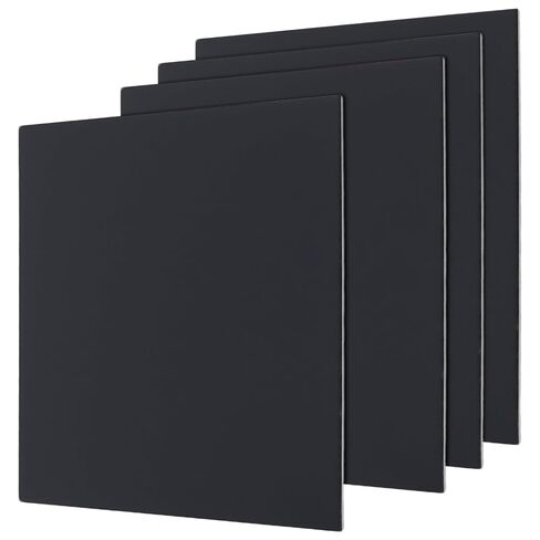 4 Pack Anodized Aluminum Sheets, 4.5 x 4.5 x 1/32 Inch Black Aluminum Engraving Blanks for Engraving, Crafting, Home Decoration in Saudi Arabia