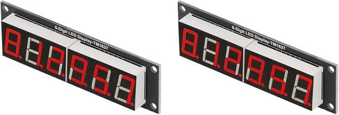 2 قطعة وحدة عرض أنبوب الرقمية LED 6 أرقام 7 قطعة وحدة عرض 0.56in TM1637 محرك رقاقة الأحمر ملحق in Saudi Arabia