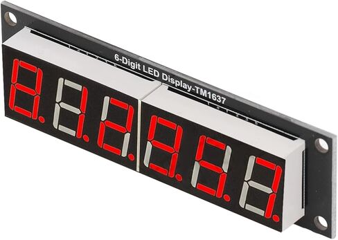 2 قطعة وحدة عرض أنبوب الرقمية LED 6 أرقام 7 قطعة وحدة عرض 0.56in TM1637 محرك رقاقة الأحمر ملحق in Saudi Arabia