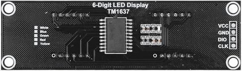 2 قطعة وحدة عرض أنبوب الرقمية LED 6 أرقام 7 قطعة وحدة عرض 0.56in TM1637 محرك رقاقة الأحمر ملحق in Saudi Arabia
