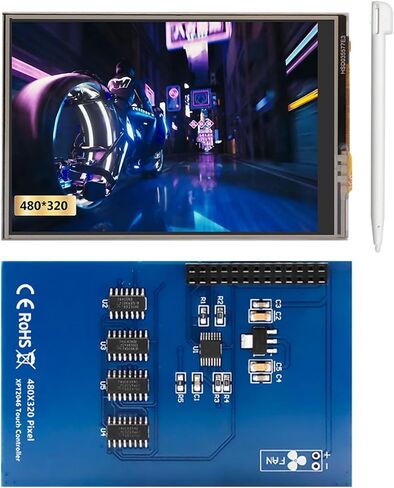 3.5" TFT LCD Touch Screen SPI Display 480x320 with Touch Pen – Compatible with RPi B, B+, 2B, 3B, 3B+,4B, 5 in Kuwait