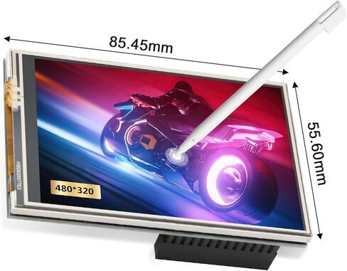 3.5" TFT LCD Touch Screen SPI Display 480x320 with Touch Pen – Compatible with RPi B, B+, 2B, 3B, 3B+,4B, 5 in Kuwait