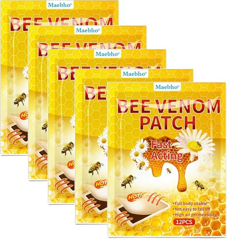 60 قطعة من رقعات تسخين سم النحل للركبة، 5 عبوات من رقعات تسخين لاصقة للظهر والرقبة والكتف in Kuwait