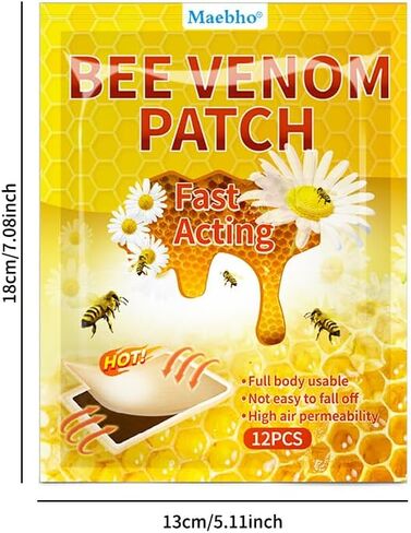 60 قطعة من رقعات تسخين سم النحل للركبة، 5 عبوات من رقعات تسخين لاصقة للظهر والرقبة والكتف in Kuwait